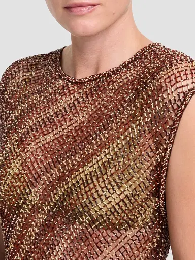 TWP Women's Beaded Net Tank | Thumbnail 5 TWP Women's Beaded Net Tank | Thumbnail 5