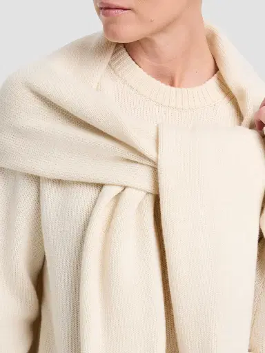 TWP Women's Rib-Knit Cashmere Shrug Sweater | Thumbnail 5