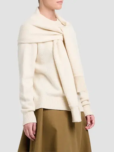 TWP Women's Rib-Knit Cashmere Shrug Sweater | Thumbnail 6