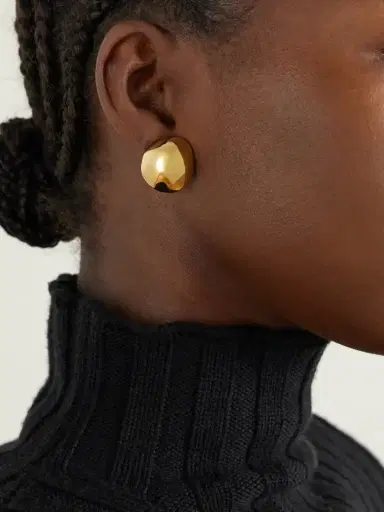 Alaïa Dome Gold-tone Earrings | Thumbnail 2