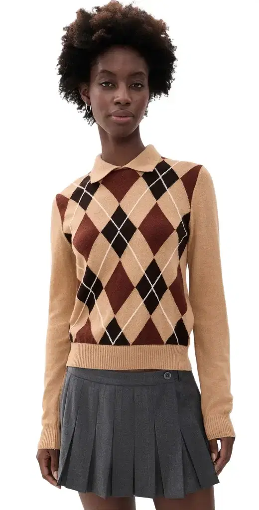 MSGM Argyle Sweater
