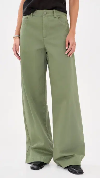 Vince Washed Cotton Wide Leg Pants | Thumbnail 2