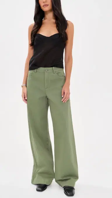 Vince Washed Cotton Wide Leg Pants | Thumbnail 5