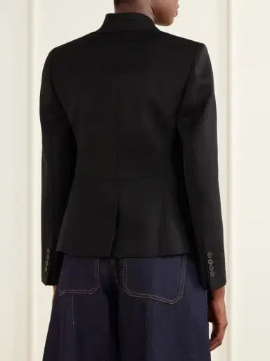 Givenchy Reverse Lapel Wool Grain De Poudre Jacket | Thumbnail 4