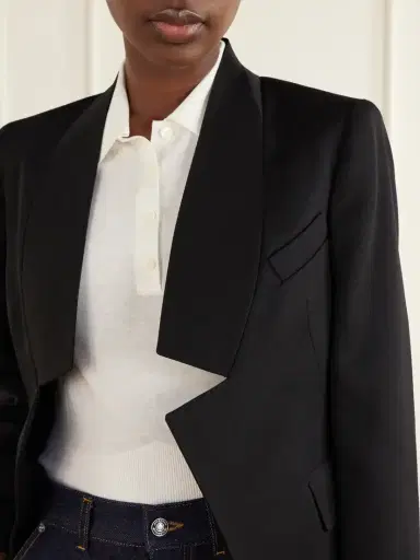 Givenchy Reverse Lapel Wool Grain De Poudre Jacket | Thumbnail 5