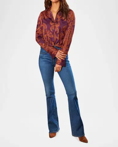 Finley Moxie Twisted Paisley-Print Shirt | Thumbnail 2 Finley Moxie Twisted Paisley-Print Shirt | Thumbnail 2