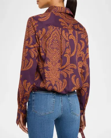 Finley Moxie Twisted Paisley-Print Shirt | Thumbnail 3 Finley Moxie Twisted Paisley-Print Shirt | Thumbnail 3