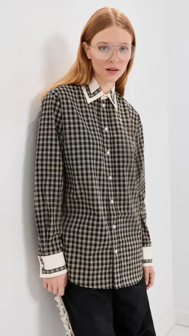 Tanner Fletcher Pippa Trimmed Border Button Down Shirt | Thumbnail 2