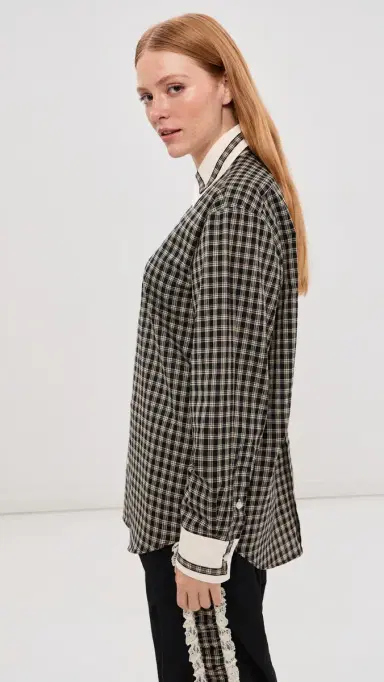 Tanner Fletcher Pippa Trimmed Border Button Down Shirt | Thumbnail 4