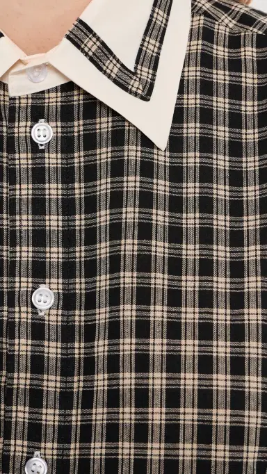 Tanner Fletcher Pippa Trimmed Border Button Down Shirt | Thumbnail 6