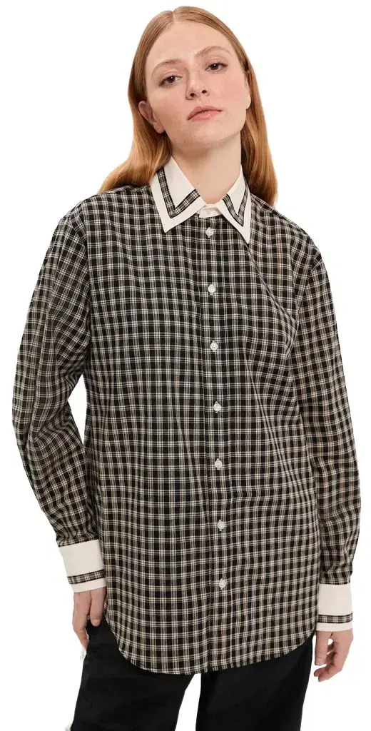 Tanner Fletcher Pippa Trimmed Border Button Down Shirt