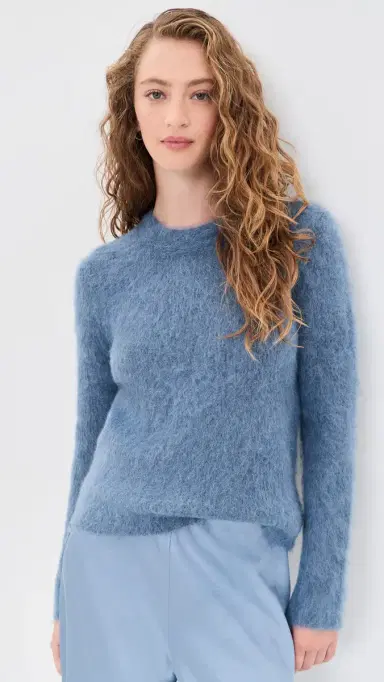 Vince Brushed Alpaca Crew Neck Pullover | Thumbnail 2