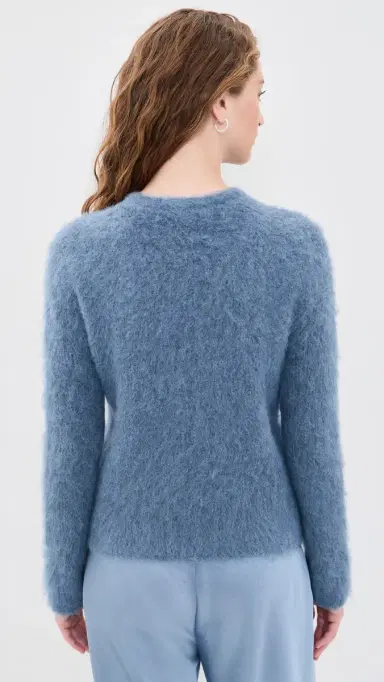 Vince Brushed Alpaca Crew Neck Pullover | Thumbnail 3