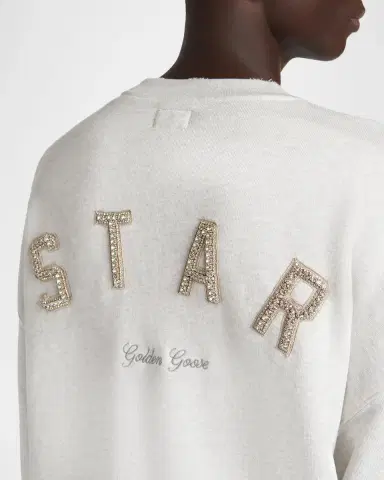 Golden Goose Men's Embellished Cotton Crewneck Sweatshirt | Thumbnail 5