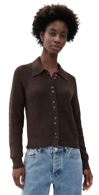 Marine Layer Robin Collared Knit Cardigan | Thumbnail 1