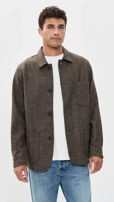Portuguese Flannel Labura Wool Herringbone Jacket | Thumbnail 2 Portuguese Flannel Labura Wool Herringbone Jacket | Thumbnail 2