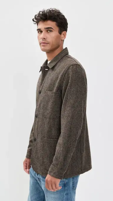 Portuguese Flannel Labura Wool Herringbone Jacket | Thumbnail 4 Portuguese Flannel Labura Wool Herringbone Jacket | Thumbnail 4