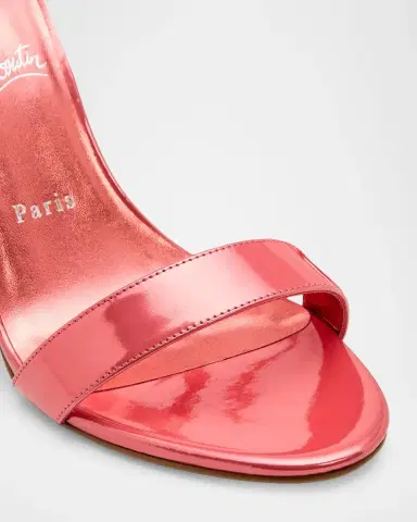 Christian Louboutin 100mm Miss Z Patent Leather Ankle-Strap Sandals | Thumbnail 5