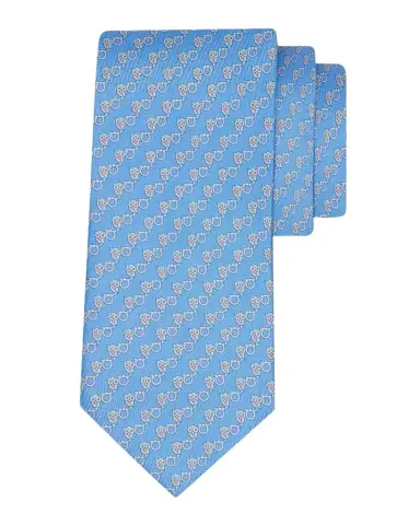 Ferragamo Owl Gancio Silk Tie | Thumbnail 1 Ferragamo Owl Gancio Silk Tie | Thumbnail 1