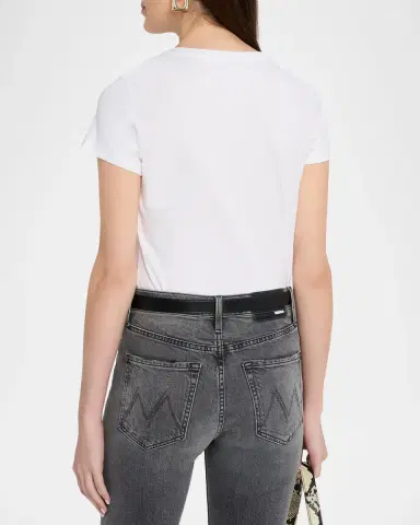 MAJESTIC FILATURES Crewneck Supima Cotton T-Shirt | Thumbnail 3