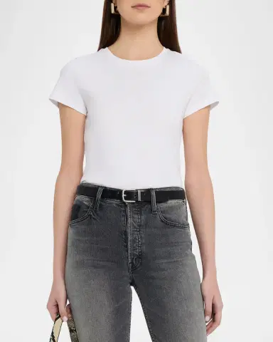 MAJESTIC FILATURES Crewneck Supima Cotton T-Shirt | Thumbnail 4