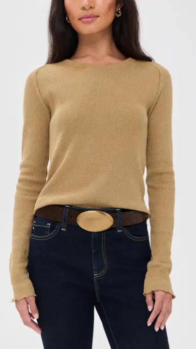 Madewell Oval Plaque Buckle Belt | Thumbnail 3
