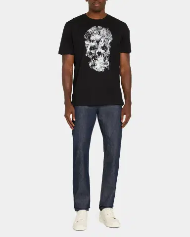 Robert Graham Hallow Bones Graphic Cotton T-Shirt | Thumbnail 2