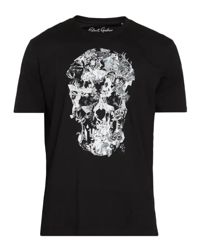 Robert Graham Hallow Bones Graphic Cotton T-Shirt