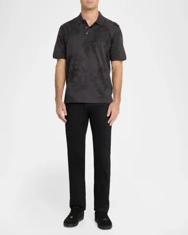 Robert Graham Linford Cotton Knit Polo Shirt | Thumbnail 2