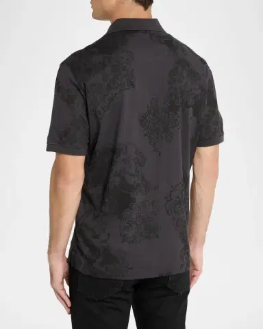 Robert Graham Linford Cotton Knit Polo Shirt | Thumbnail 3