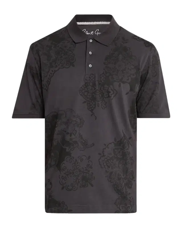 Robert Graham Linford Cotton Knit Polo Shirt