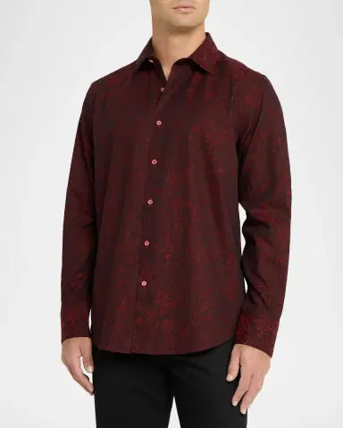 Robert Graham Hudson Paisley Stretch Cotton Shirt | Thumbnail 4 Robert Graham Hudson Paisley Stretch Cotton Shirt | Thumbnail 4
