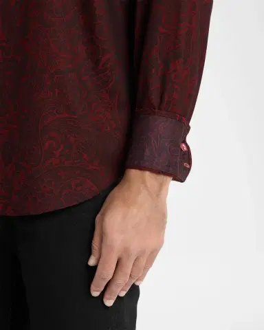 Robert Graham Hudson Paisley Stretch Cotton Shirt | Thumbnail 5 Robert Graham Hudson Paisley Stretch Cotton Shirt | Thumbnail 5
