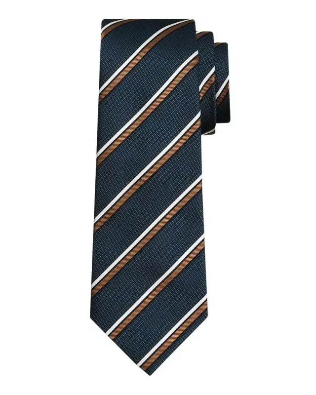 Kiton Men's Multi-Stripe Silk Tie