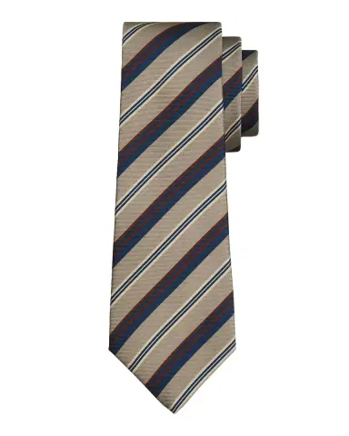 Kiton Men's Silk Variegated Stripe 7-Fold Tie | Thumbnail 2 Kiton Men's Silk Variegated Stripe 7-Fold Tie | Thumbnail 2
