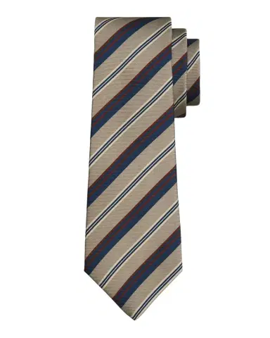 Kiton Men's Silk Variegated Stripe 7-Fold Tie | Thumbnail 1 Kiton Men's Silk Variegated Stripe 7-Fold Tie | Thumbnail 1