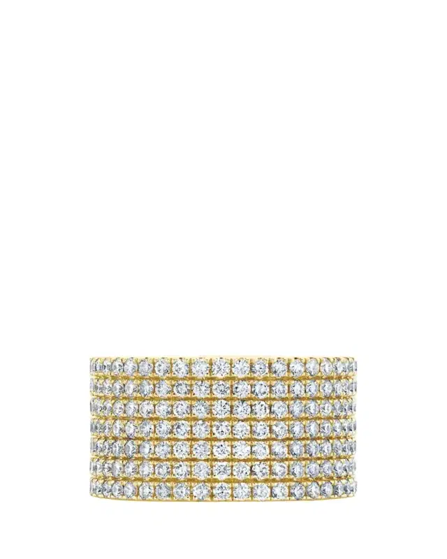 18K Yellow Gold Diamond Disco Band