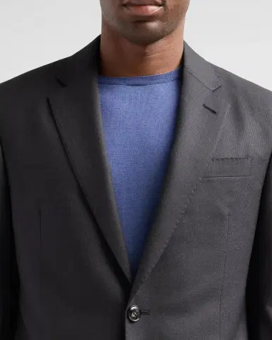 Giorgio Armani Men's Zig-Zag Textured Wool Suit | Thumbnail 4 Giorgio Armani Men's Zig-Zag Textured Wool Suit | Thumbnail 4