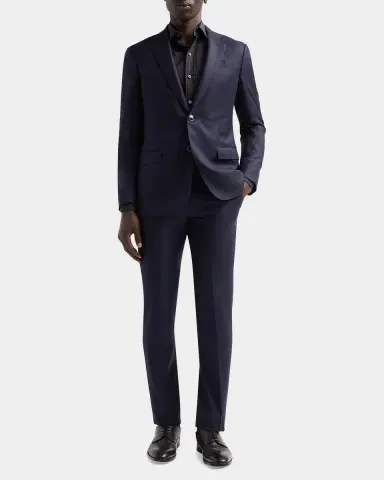 Giorgio Armani Men's Textured Wool Single-Breasted Suit | Thumbnail 2 Giorgio Armani Men's Textured Wool Single-Breasted Suit | Thumbnail 2