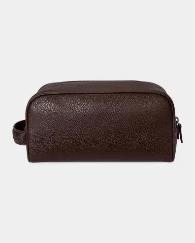 Polo Ralph Lauren Men's Medium Pebbled Leather Toiletry Bag | Thumbnail 2