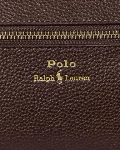 Polo Ralph Lauren Men's Medium Pebbled Leather Toiletry Bag | Thumbnail 4