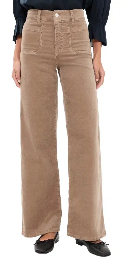 Frame Le Slim Palazzo Modernist Corduroy Pants