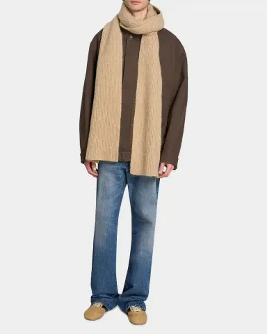 Dries Van Noten Men's Moyson Wool Ribbed Scarf | Thumbnail 2