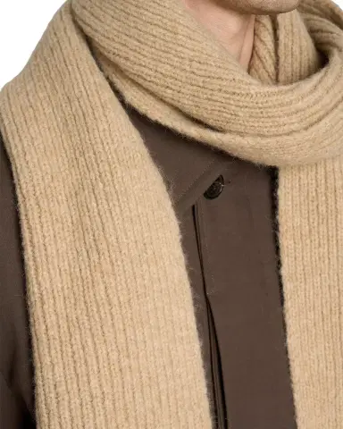 Dries Van Noten Men's Moyson Wool Ribbed Scarf | Thumbnail 3