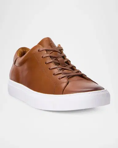 Polo Ralph Lauren Men's Jermain Leather Sneakers | Thumbnail 4