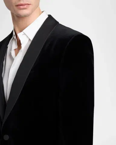 Tom Ford Men's Velvet Shawl-Lapel One-Button Dinner Jacket | Thumbnail 5