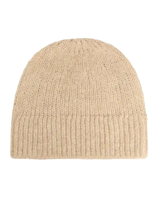 Dries Van Noten Men's Moss Wool Ribbed Beanie Hat