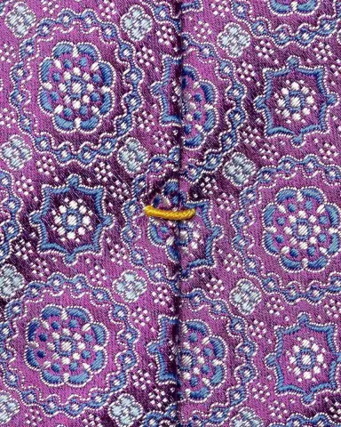 Eton Men's Micro Geometric Silk Tie | Thumbnail 3