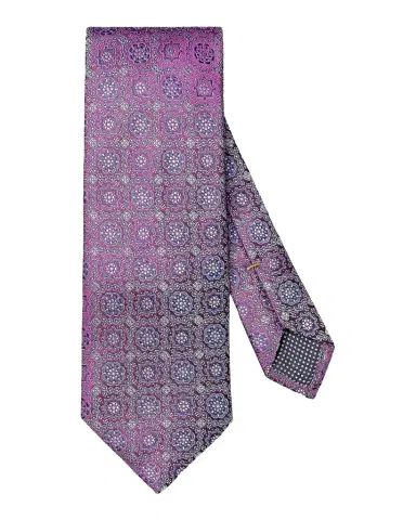 Eton Men's Micro Geometric Silk Tie | Thumbnail 1