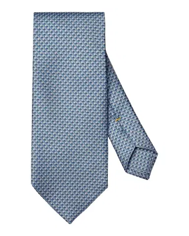 Eton Men's Geometric-Diamond Print Silk Tie | Thumbnail 1